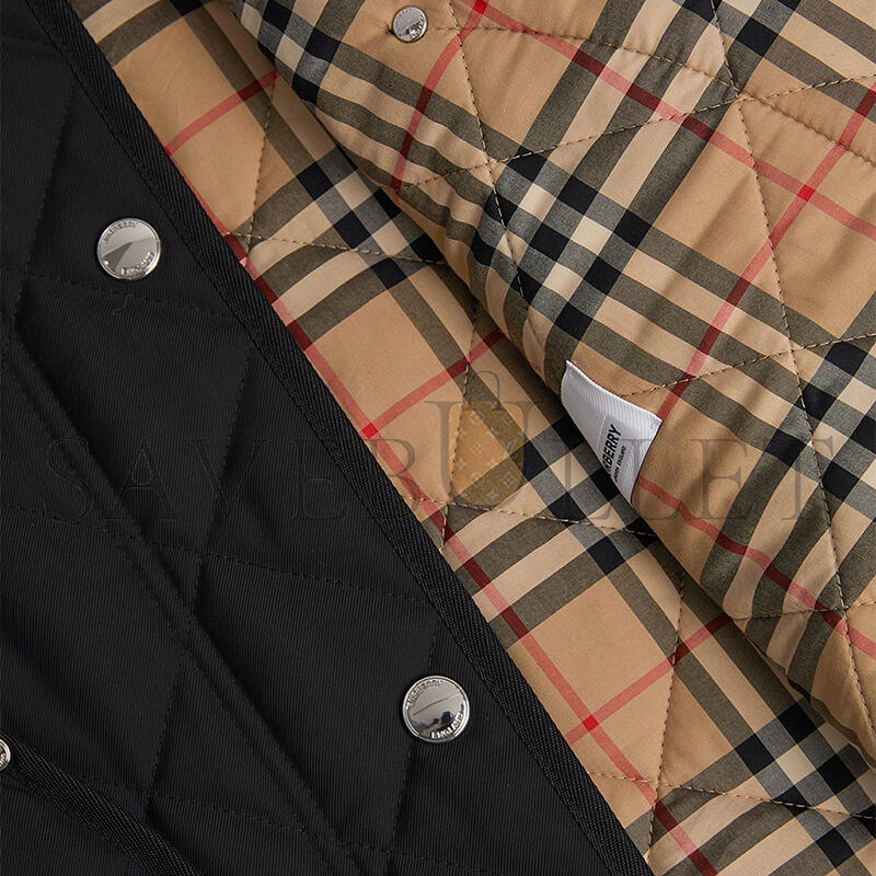 BURBERRY CORDUROY-TRIMMED QUILTED SHELL JACKET 8078519